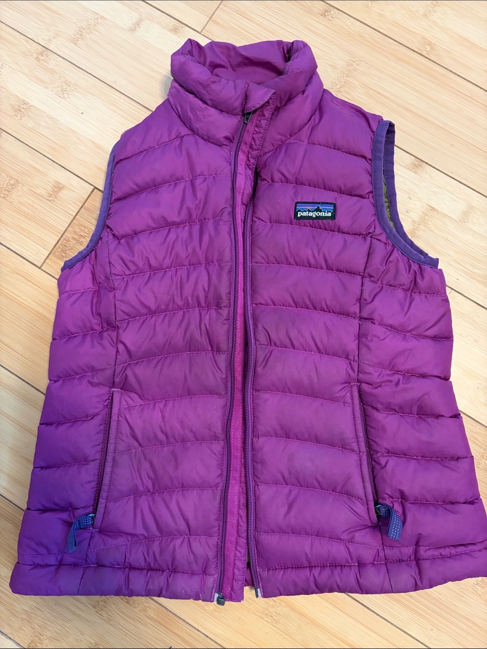 Patagonia Kids Purple Quilted Puffer Vest
